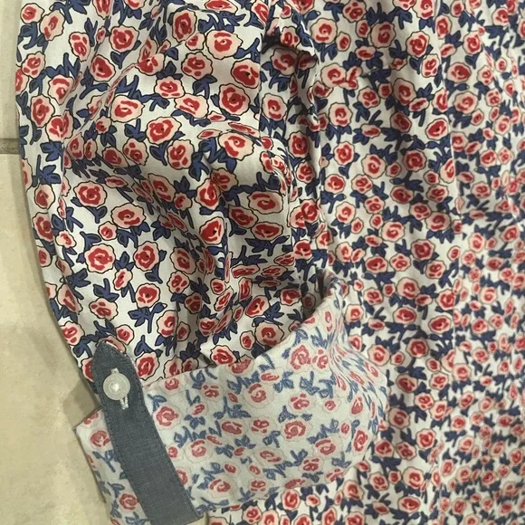 Tommy Hilfiger Floral Button Down Shirt - Red, Blue, White - Picture 4 of 6